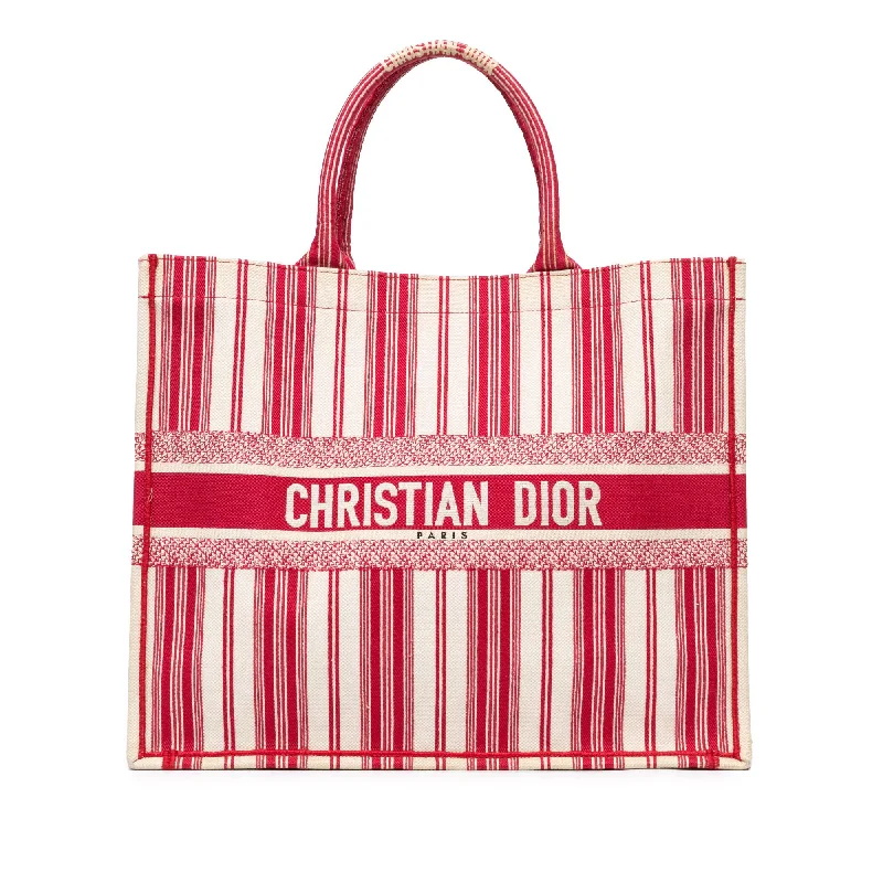 Dior Large Striped Book Tote (SHG-eIF4St)