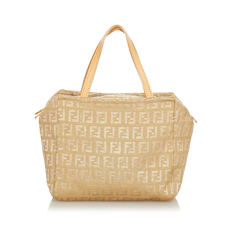 Fendi Zucchino Canvas Handbag (SHG-31864)