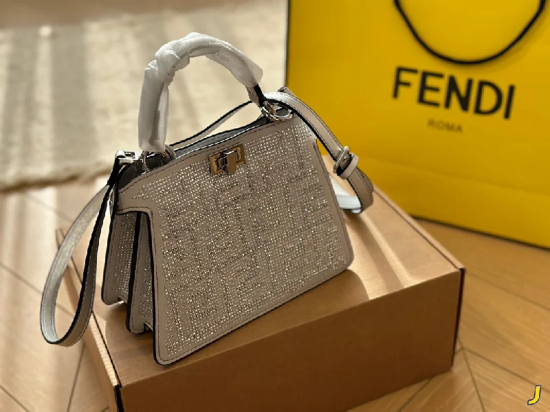 FENDI Keepaboo sequined kitten bag handbag