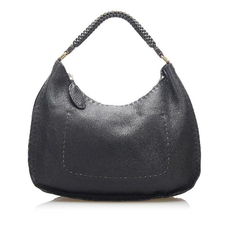 Fendi Selleria Leather Shoulder Bag (SHG-22349)