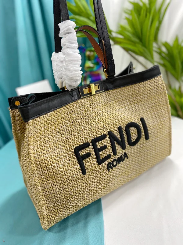 Fendi Straw Tote Bag Shopping Bag