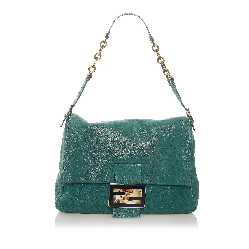 Fendi Nubuck Mamma Forever Shoulder Bag (SHG-33588)