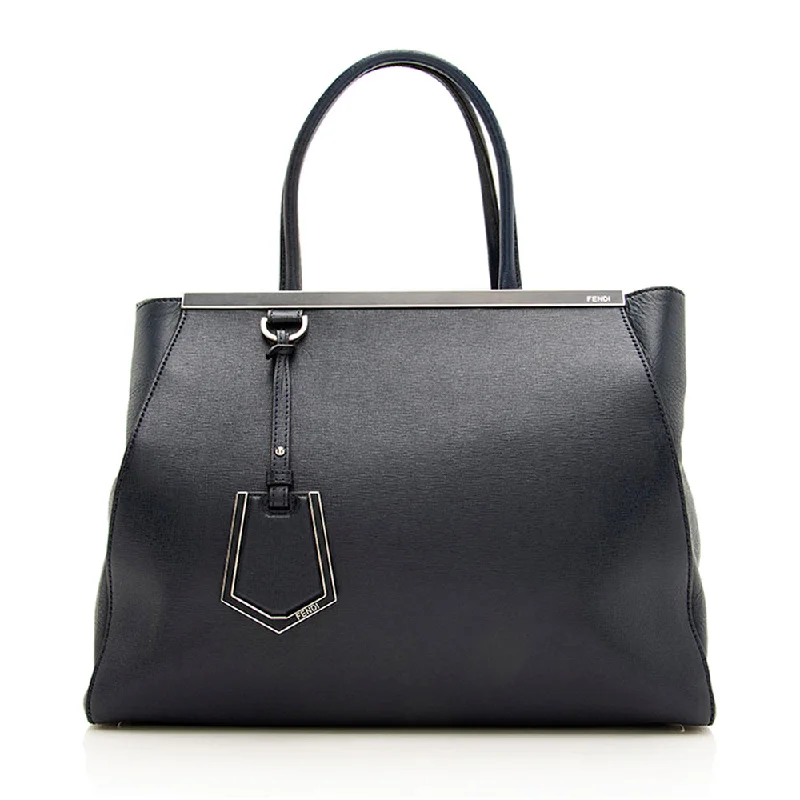 Fendi Leather 2Jours Medium Tote - FINAL SALE (SHF-18911)