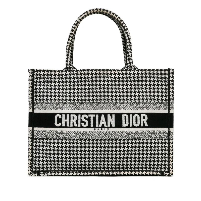 Dior Medium Houndstooth Book Tote (SHG-LsZQ4L)