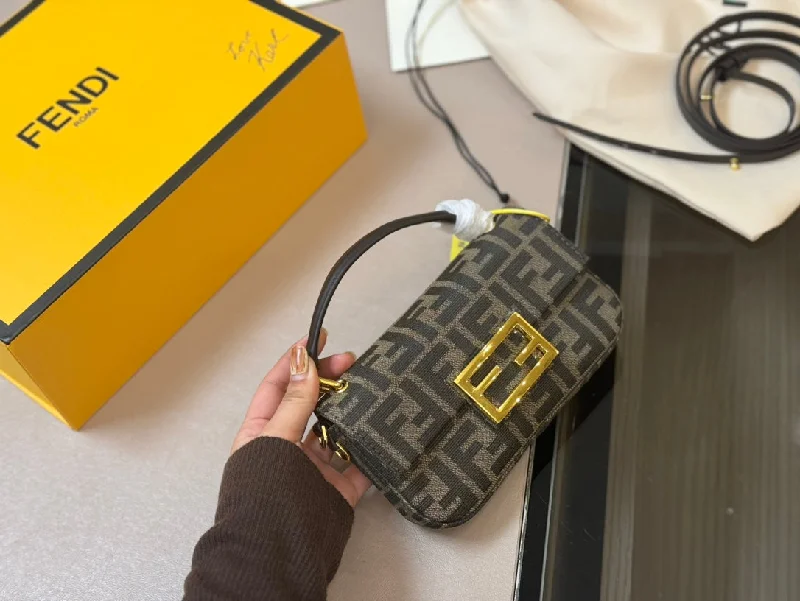 Fendi Canvas Handbag Shoulder Bag