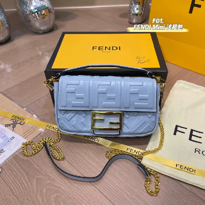 Fendi Mini Baguette Handbag Shoulder Bag