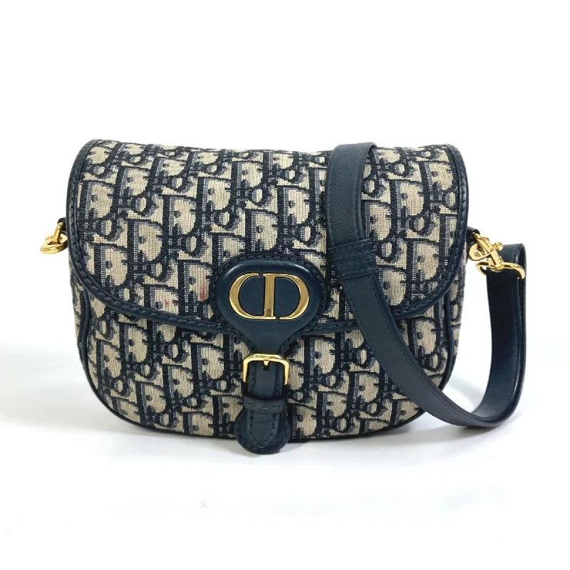 CHRISTIAN DIOR M9319UTZQ Oblique Shoulder Bag Navy