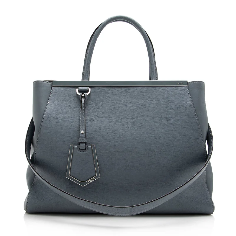 Fendi Leather 2Jours Medium Tote (SHF-17665)