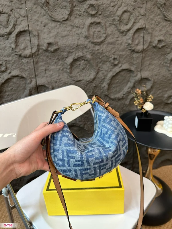 Fendi denim handbag