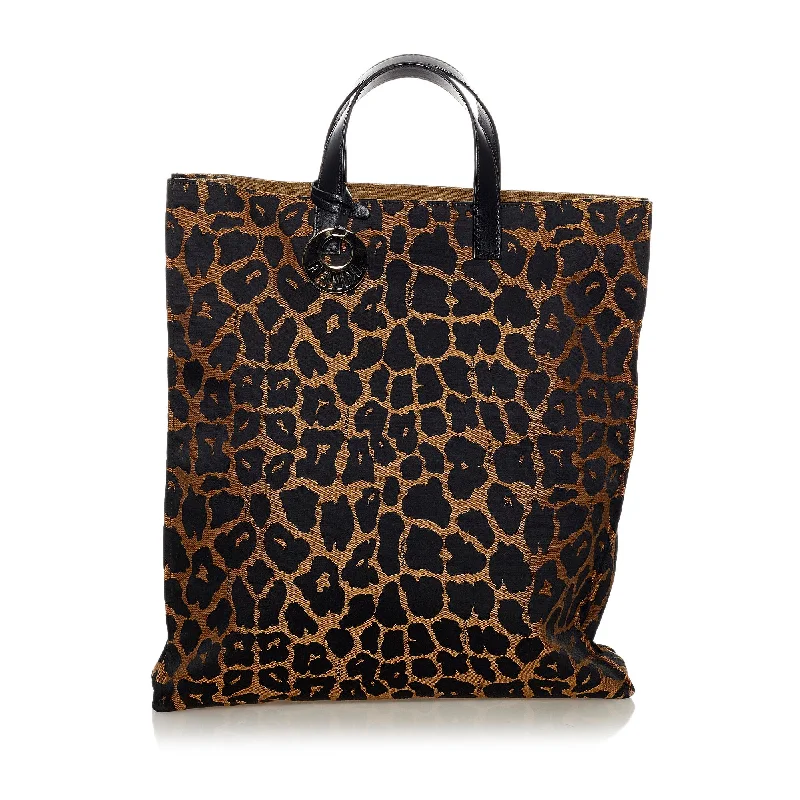 Fendi Leopard Print Nylon Tote Bag (SHG-33837)