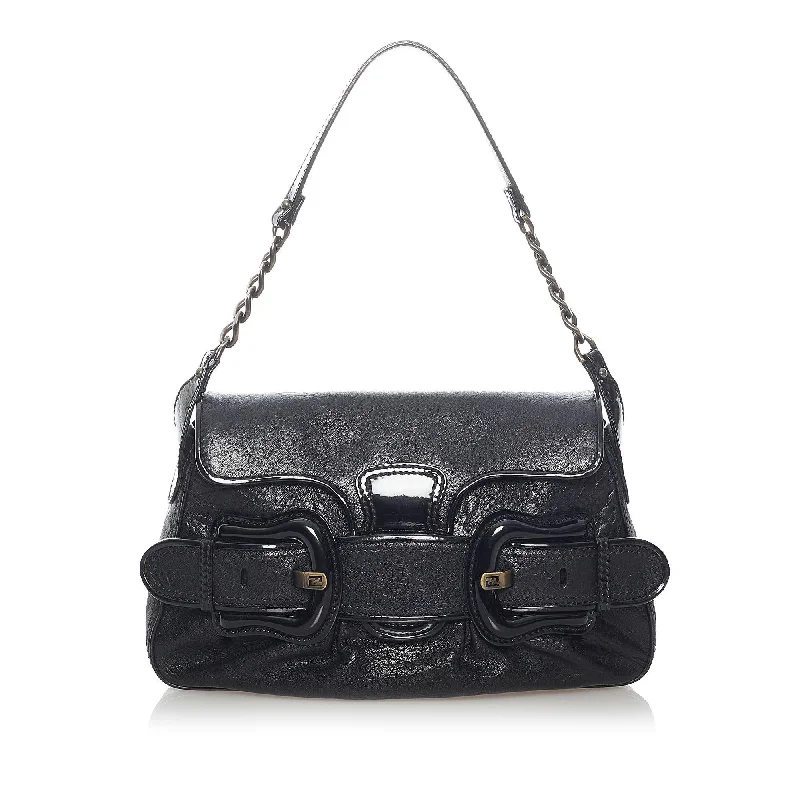 Fendi B Bis Leather Shoulder Bag (SHG-31432)