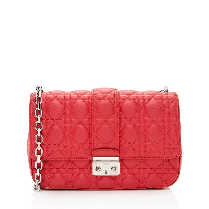 Dior Lambskin Miss Dior Medium Flap Bag - FINAL SALE (SHF-21858)