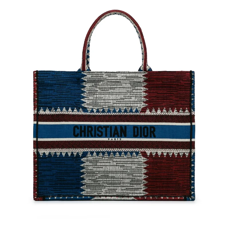 Dior Large French Flag Book Tote (SHG-vWHMYc)