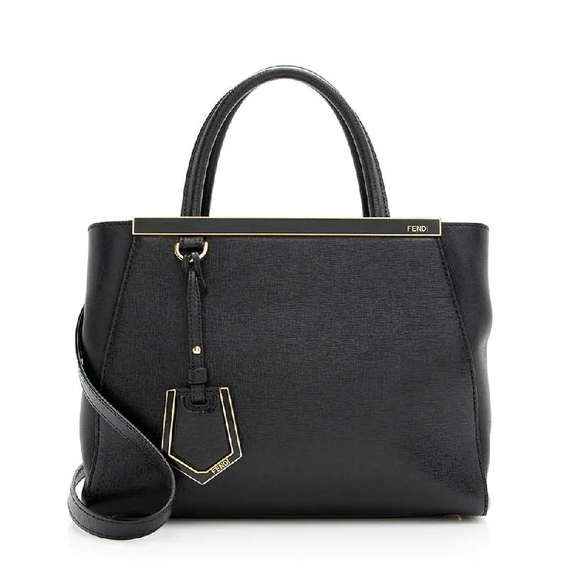 Fendi Leather Petite 2Jours Tote (SHF-20149)