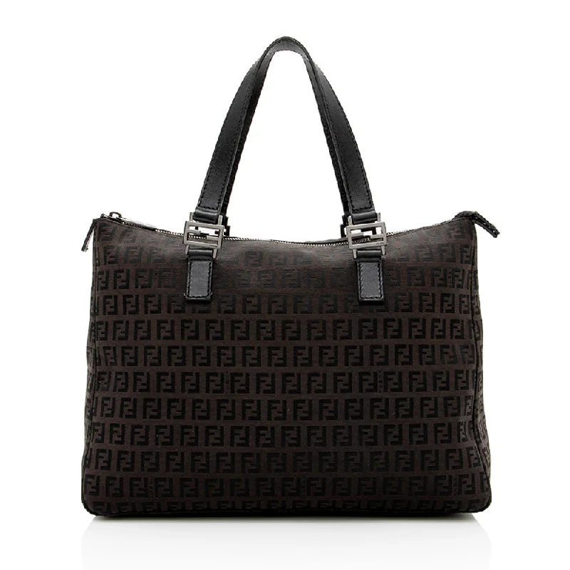 Fendi Zucchino FF Handle Tote - FINAL SALE (SHF-16214)