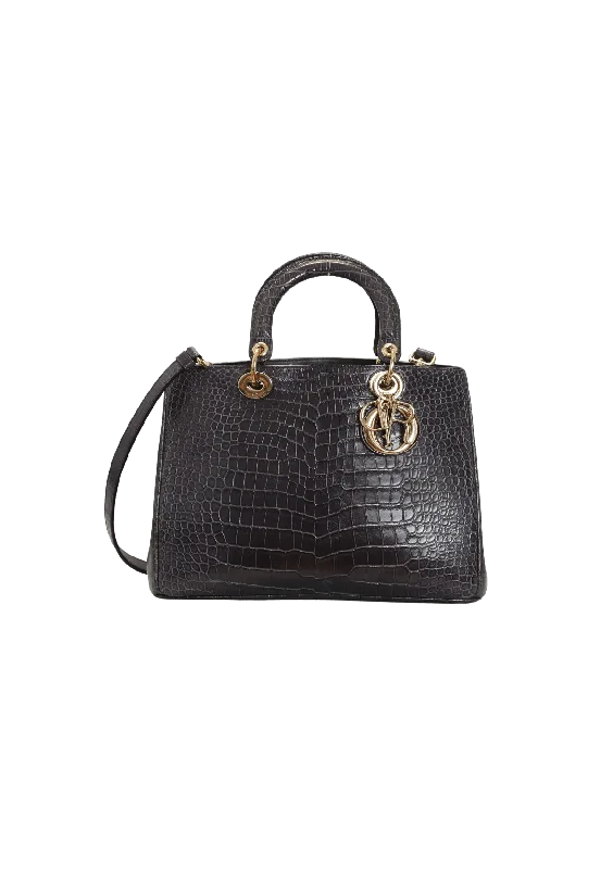 MEDIUM CROCODILE DIORISSIMO TOTE