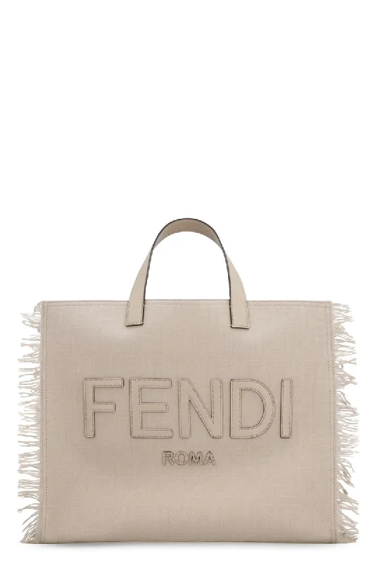 Fendi Jacquard Fabric Tote