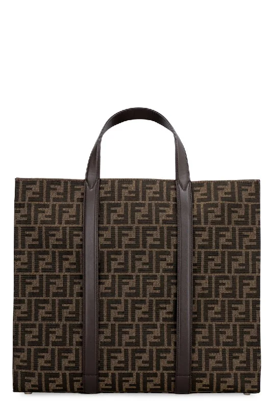 Fendi Jacquard Fabric Tote