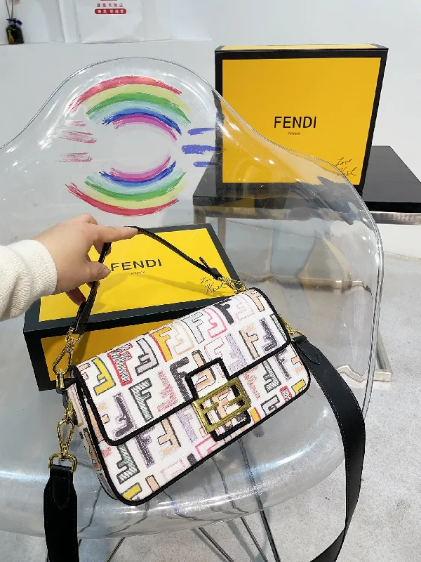 Fendi Canvas Handbag Shoulder Bag