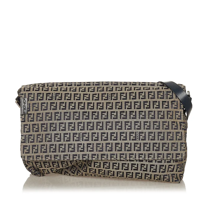 Fendi Zucchino Canvas Shoulder Bag (SHG-27596)