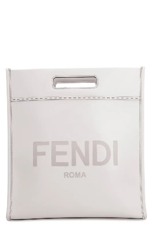 Fendi Smooth Leather Tote Bag