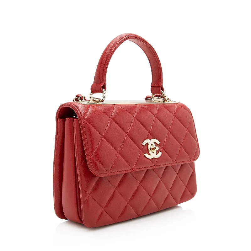 Chanel Lambskin Trendy CC Top Handle Small Shoulder Bag (22999)