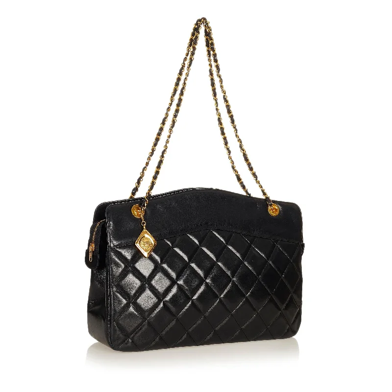 Chanel Matelasse Lambskin Leather Shoulder Bag (26964)