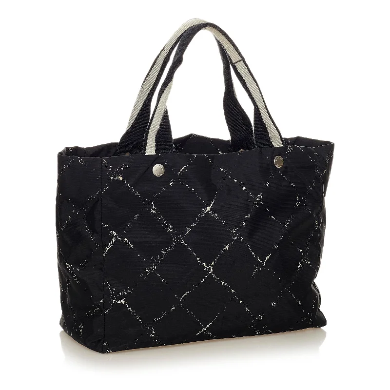 Chanel Old Travel Line Nylon Tote Bag (27920)