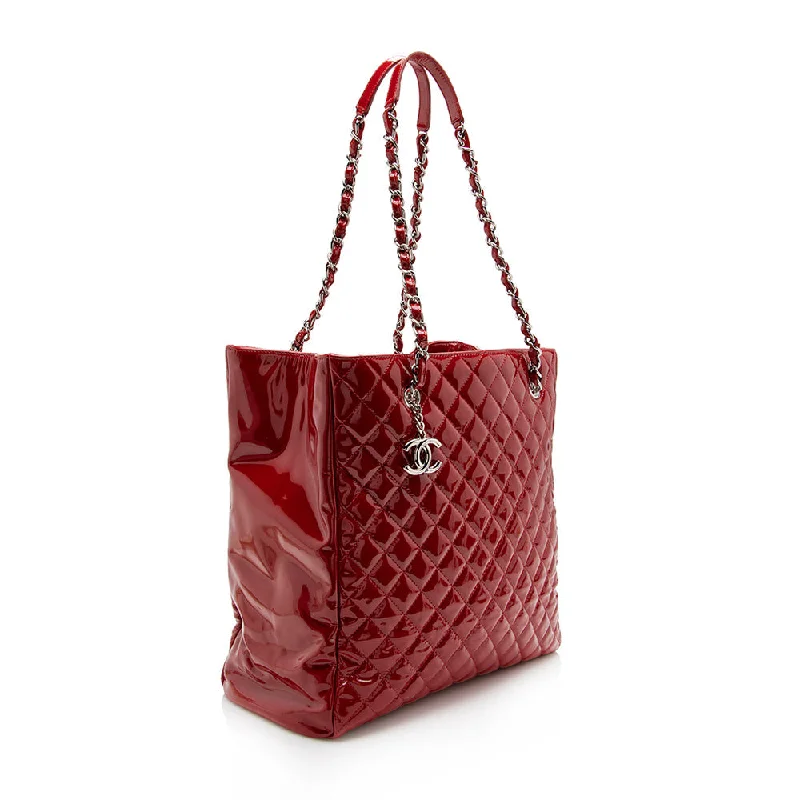 Chanel Patent Leather North South Tote (15687)