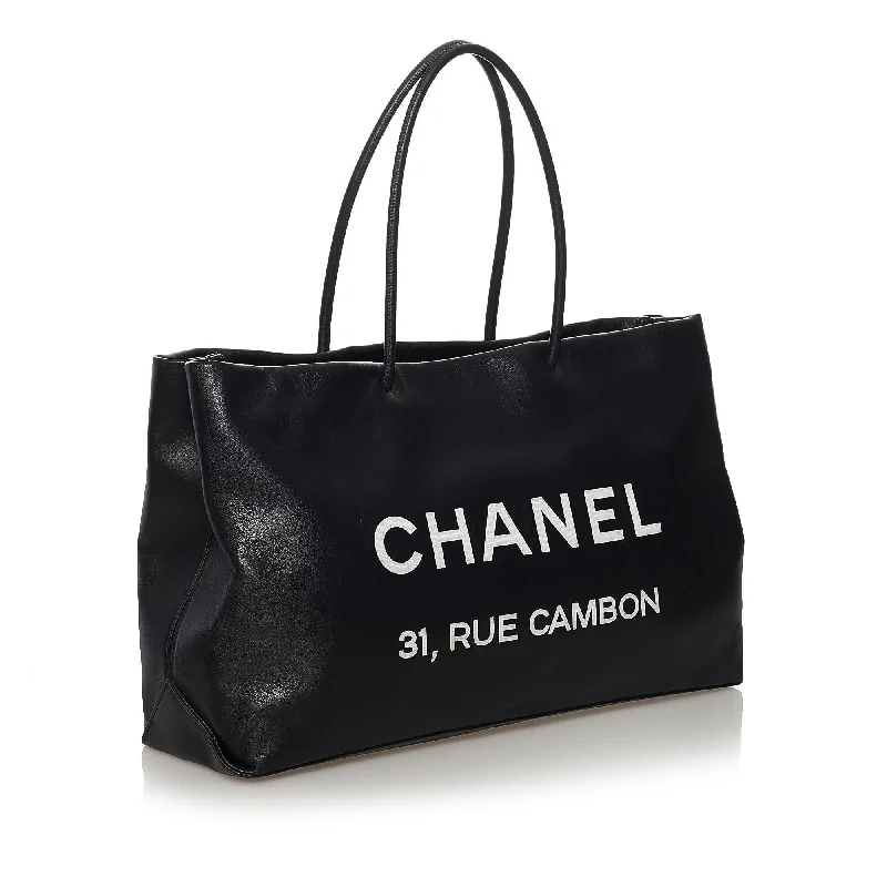 Chanel Rue Cambon Leather Tote Bag (36951)