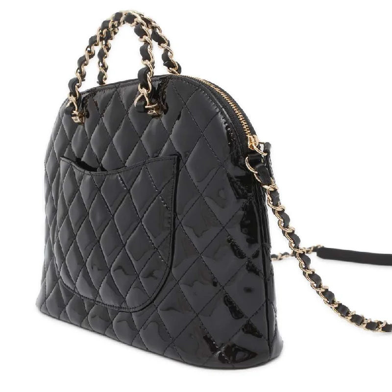 CHANEL 2wayChainHandbag Black AS3969 Patent Leather