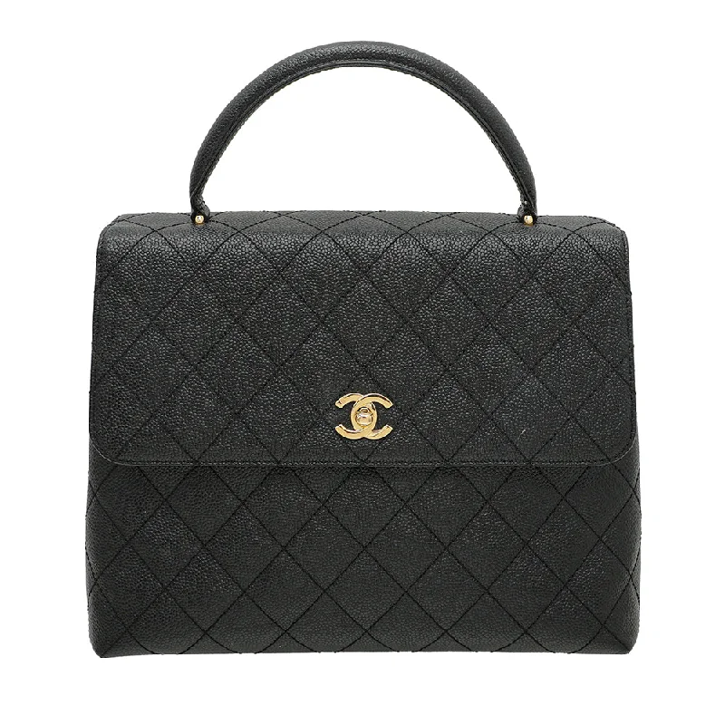 Chanel Black Kelly Top Handle Bag