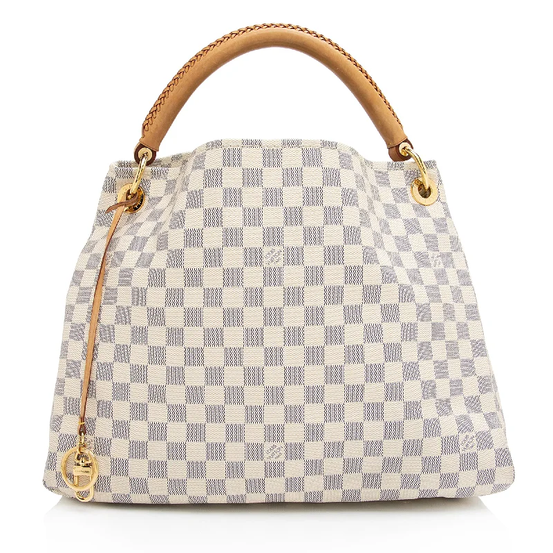 Louis Vuitton Damier Azur Artsy MM Shoulder Bag (SHF-e4MqKD)