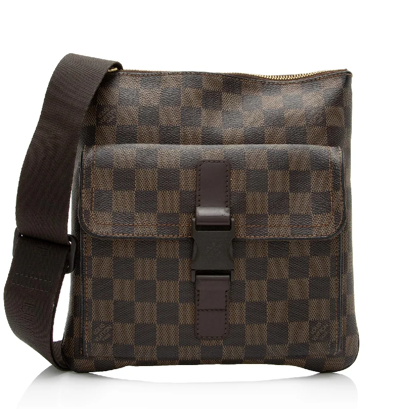 Louis Vuitton Damier Ebene Melville Crossbody Bag (SHF-a27JVY)