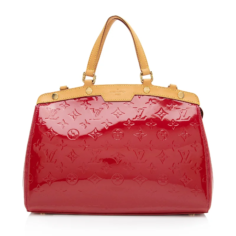 Louis Vuitton Monogram Vernis Brea MM Satchel (SHF-Lt8EA3)