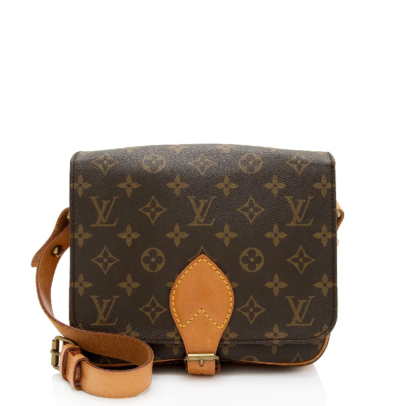 Louis Vuitton Vintage Monogram Canvas Cartouchiere MM Shoulder Bag (SHF-Ns6wrZ)