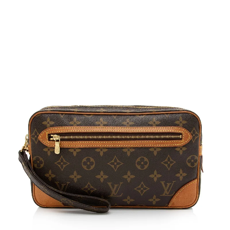 Louis Vuitton Vintage Monogram Canvas Marly Dragonne GM Clutch (SHF-5UeCtK)