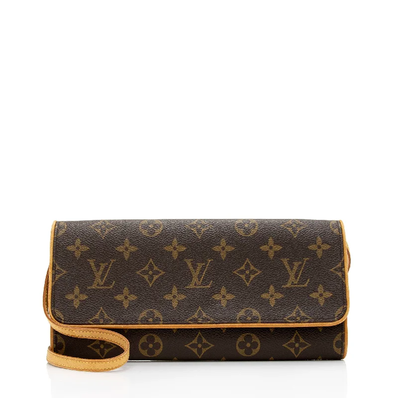 Louis Vuitton Vintage Monogram Canvas Pochette Twin GM Shoulder Bag (SHF-lrMdPe)