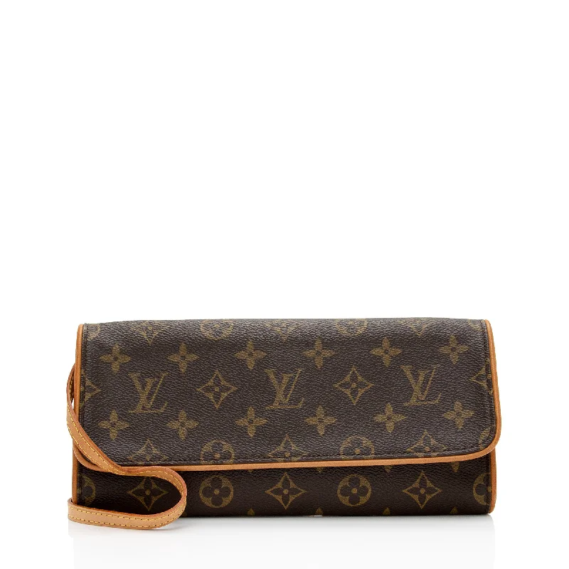 Louis Vuitton Vintage Monogram Canvas Pochette Twin GM Shoulder Bag (SHF-to1955)