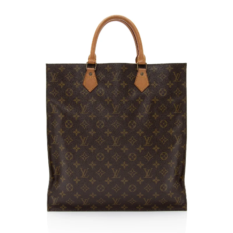 Louis Vuitton Vintage Monogram Canvas Sac Plat Tote (SHF-0aeAOb)