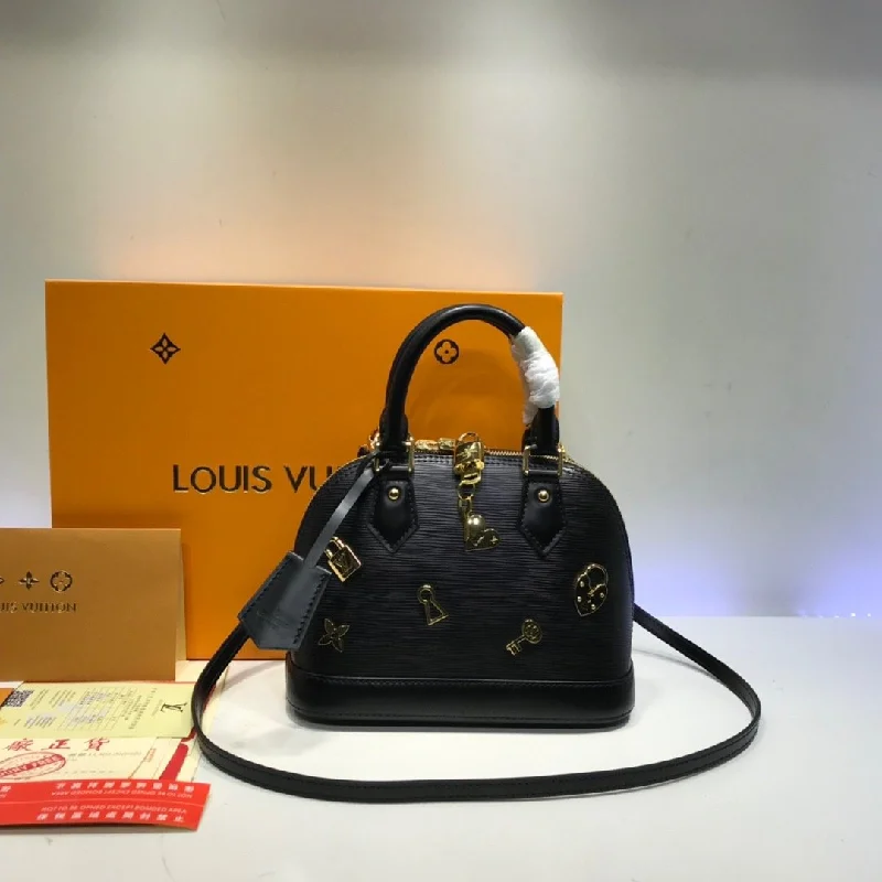 Louis Vuitton Alma BB Epi Leather Love Lock Edition Black