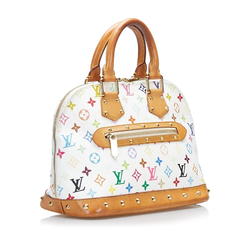 Louis Vuitton Alma PM White Multicolor Monogram Canvas