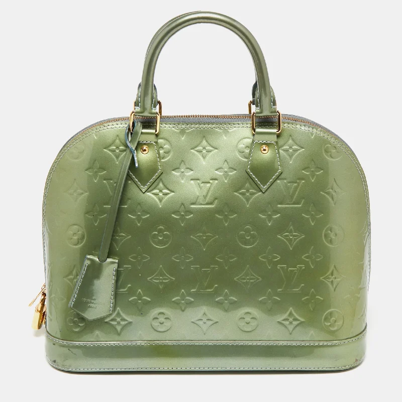 Louis Vuitton Givre Monogram Vernis Leather Alma PM Bag