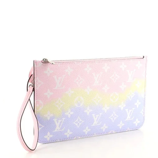 LOUIS VUITTON MONOGRAM ESCALE  NEVERFULL POCHETTE PASTEL