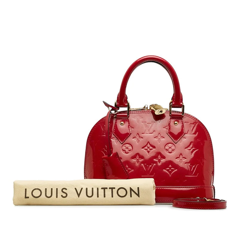 LOUIS VUITTON Alma BB in Monogram Vernis Red M91771