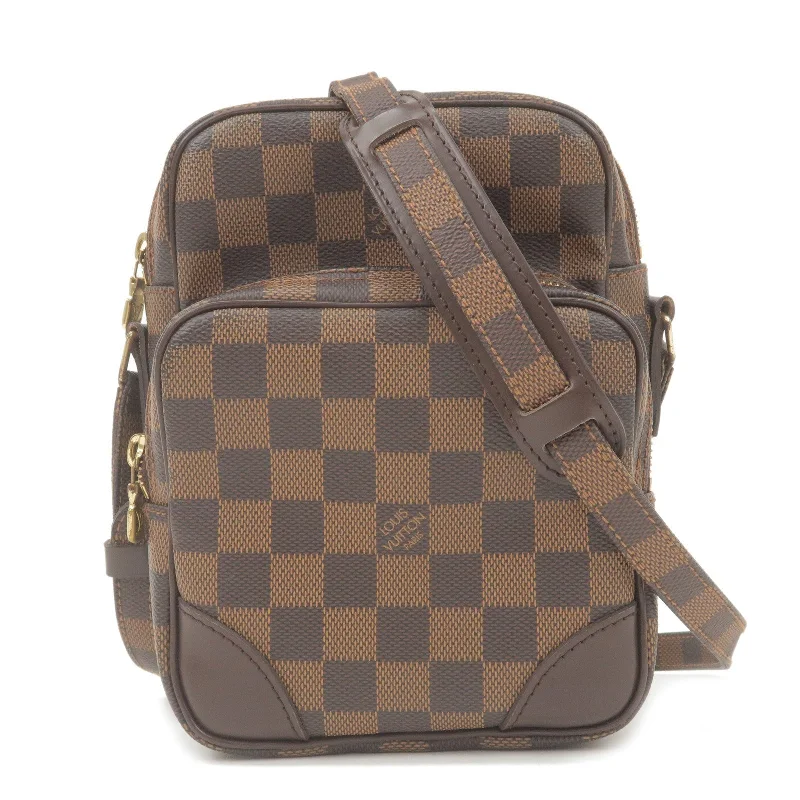 Louis Vuitton Damier Amazone Shoulder Bag SPO Brown N48074