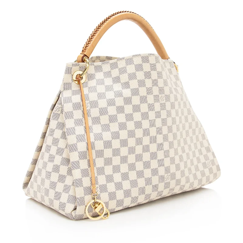 Louis Vuitton Damier Azur Artsy MM Shoulder Bag (SHF-22363)