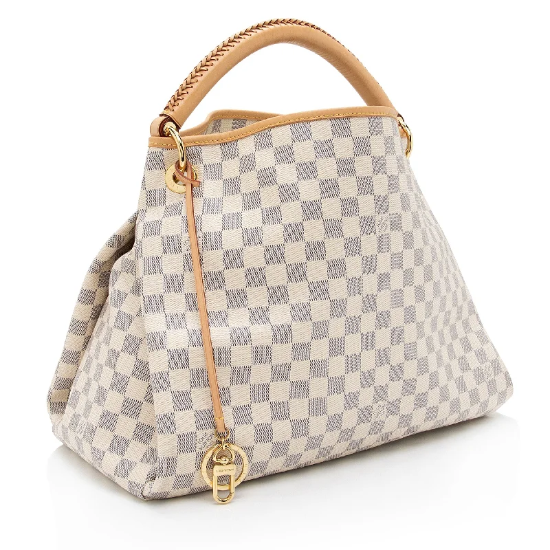 Louis Vuitton Damier Azur Artsy MM Shoulder Bag (SHF-naUphr)