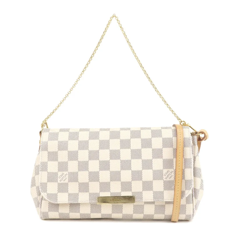 Louis Vuitton Damier Azur Favorite MM 2Way Shoulder Bag N41275