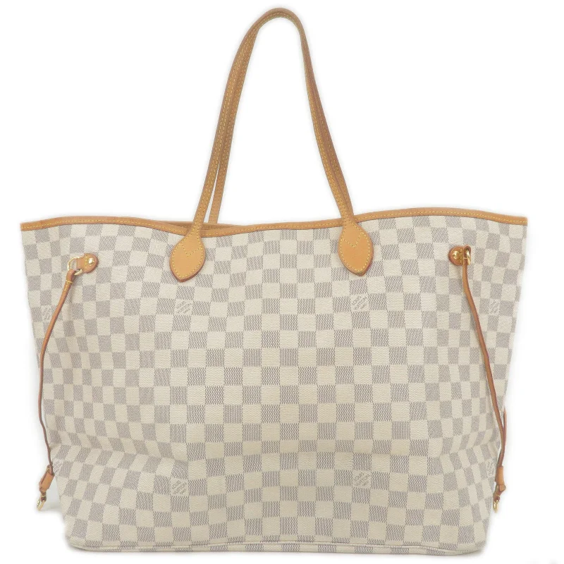 Louis Vuitton Damier Azur Neverfull GM Tote Bag Hand Bag N51108